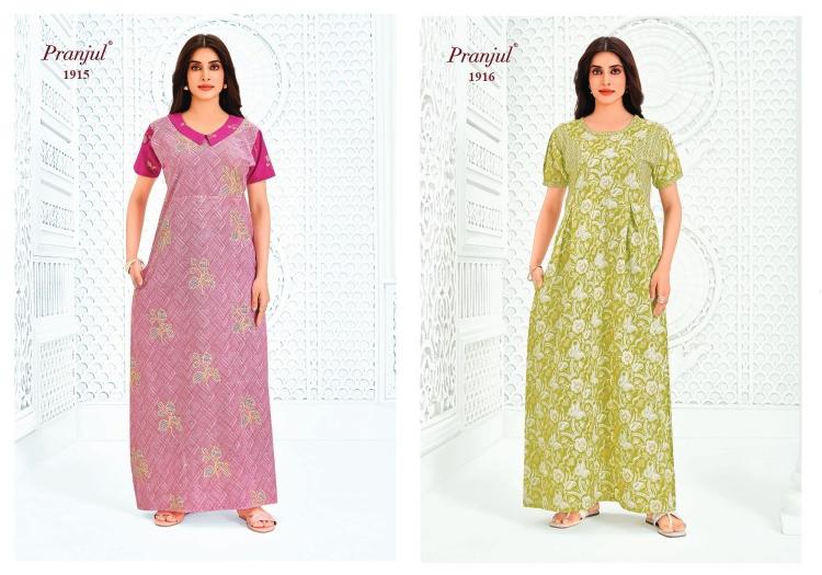 Pranjul pragati vol-19 nighty gown wholesale in hyderabad